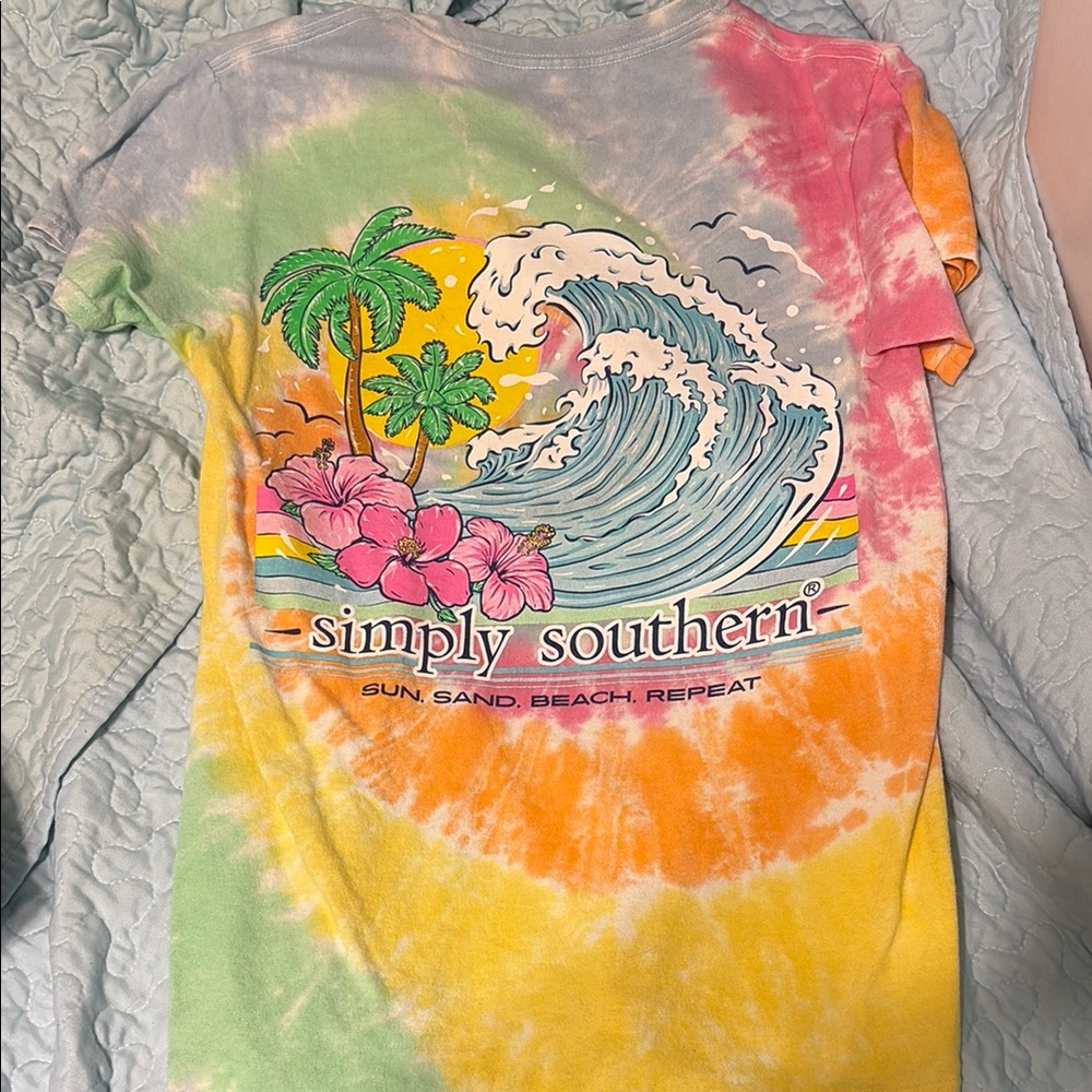 Simply Southern Colorful Wave Graphic Tee